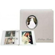 Silver Wedding Album Post-Bound pocket album for 5x7   8x10 prints w scrapbook pages by Pioneer - 5x7