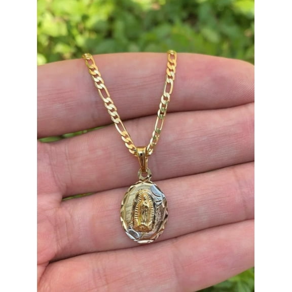 Viirgen de Guadalupe Necklace 20" Gifts For Womens