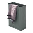 thumbnail image 3 of Corner Slim Foldable Oxford Cloth Laundry Basket Bin Mesh Drawstring Dirty Clothes Hamper with 4 Support Rods Universal Wheels--Dark Grey, 3 of 7