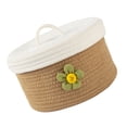 thumbnail image 3 of 1 Set Basket For Toys 7.1x7.1x3.5in With Lid For Home Use, 3 of 9