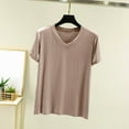 thumbnail image 2 of Ashirexll T Shirts for Women, Summer Tops for Women, Plus Size Round Neck Short Sleeve T-Shirt Casual Tops, 2 of 6