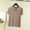 Coffee#3, variant on GaThRRgYP Womens Tops Summer,Fashion Women's Summer Casual Solid Color Loose Short Sleeve V-Neck Blouses Shirts Coffee M
