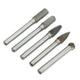 thumbnail image 2 of Die Grinder Bit, 1000 Mesh Single Cut 5PCS  1/4in Shank Cutting Burr Set With 5 Storage Box For Polishing For Woodworking For Grinding ACDFG, 2 of 8