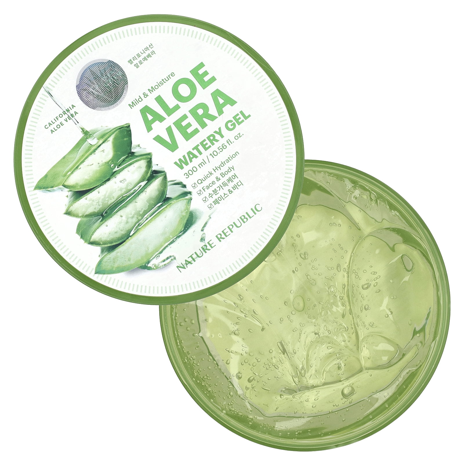 Create Basics Natural Aloe Vera Watery Gel for Face, Body & Hair 300ml -  Walmart.com