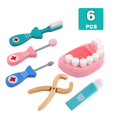 thumbnail image 1 of Juego de médicos de madera para niños y niñas, caja de medicina Dental roja, juguetes educativos, regalo, 2022, 1 of 4