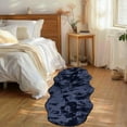 thumbnail image 7 of Hiroekza Extra Large Furry Bedroom Rugs Plush Bedroom Rugs 71x24in Soft Comfortable Water Absorption Non Slip Thick Machine Washable Runner Rug for Bedroom Living Room Blue, 7 of 7