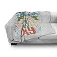 thumbnail image 2 of Saying Soft Flannel Fleece Throw Blanket, Today Is Always the Best Day Typography Inspiraitonal, Cozy Plush for Indoor and Outdoor Use, 50" x 60", Multicolor, by Ambesonne, 2 of 5