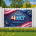 thumbnail image 6 of Patriotic Stars Independence Day Polyester Banner American Flag Celebration for National Holiday Outdoor Decor Party Event, 6 of 8