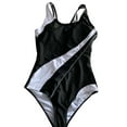thumbnail image 3 of URMAGIC Women Colorblock One Piece Sport Swimwear Athletic Bathing Suit Swimsuit, 3 of 6