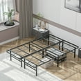 thumbnail image 2 of Gymax 14'' Full Size Metal Platform Bed Foldable Mattress Foundation Tool-Free Assembly, 2 of 10
