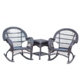 thumbnail image 1 of Jeco 3 Piece Wicker Conversation Set in Espresso, 1 of 2
