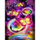 thumbnail image 1 of Cuadros Decorativos 5D diamante pintura colorida flor mariposa completo redondo taladro DIY (HJ628) Likrtyny embutido en tela, 1 of 9