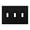 Black, variant on Haosy Light Switch Cover Plate 2 Gang Electrical Outlet Covers Purple Decorate Wall Plate 4.56”x4.48”