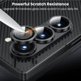 thumbnail image 3 of for Samsung Galaxy Z Fold 6 Camera Lens Protector, 9H Tempered Glass Camera Cover Screen Protector Metal Individual Ring for Samsung Galaxy Z Fold 6 5G, Black, 3 of 5