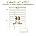 thumbnail image 6 of Avery EcoFriendly Address Labels, 1" x 2-5/8", 750ct (48160), 6 of 11