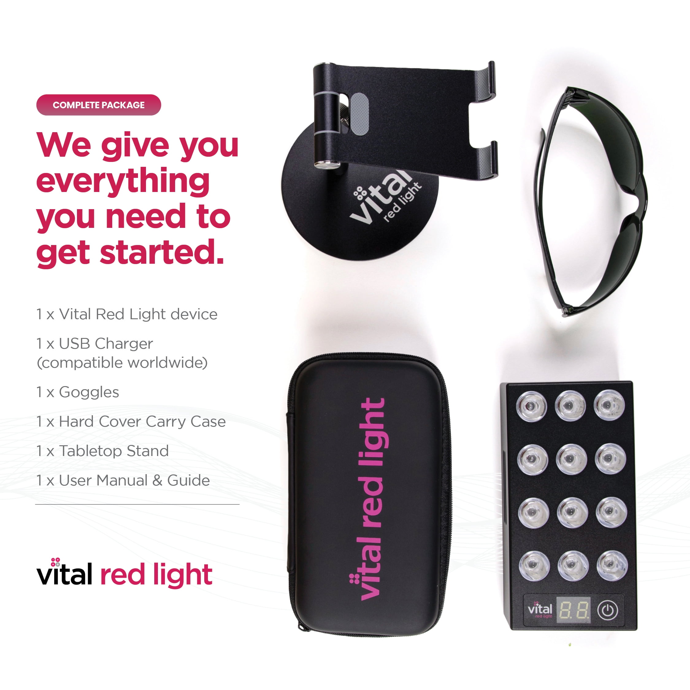 Vital Charge Handheld 660nm Red Light Device
