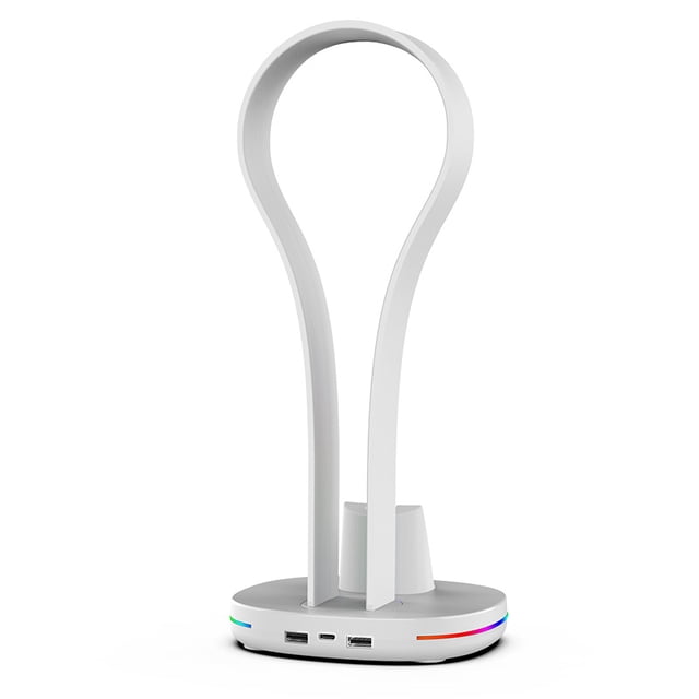 Base de Carga Magnética 3-en-1 para PlayStation Portal con Soporte para Auriculares PS5 Pulse Elite y 11 Modos RGB más 2 Puertos USB