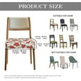 thumbnail image 6 of SEANATIVE Snowman Chair Covers Set of 6 Christmas Chair Seat Covers for Dining Chairs Reusable Chair Seat Cushion Cover with Elastic Band, Suitable for Home/Restaurant/Banquet, 6 of 7