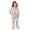 00-White1492, variant on WOYY Girls Halloween Pajama Set Long Sleeve Button Down Top Pants Nightwear, Sizes 3-14