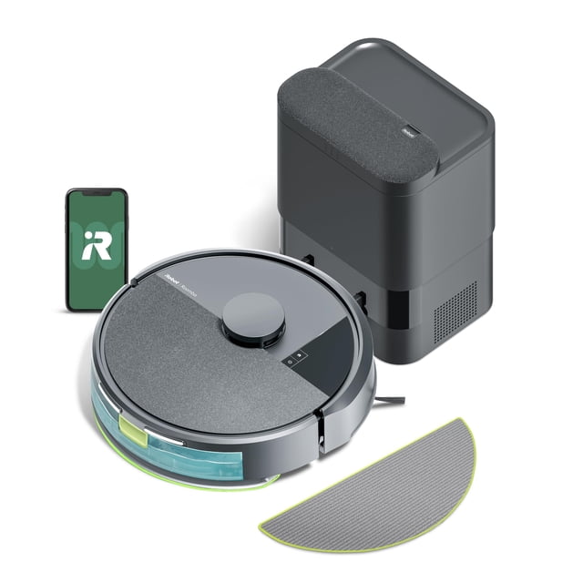 Robot Aspirador iRobot Roomba 105X Combo con Auto-Vaciado y Fregado