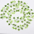 thumbnail image 5 of Coolmade 12 Strands Artificial Ivy Leaf Plants Vine Hanging Garland Fake Foliage Flowers Home Kitchen Garden Office Wedding Wall Decor, 91 Feet, 5 of 7