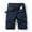 Blue, variant on Jophufed Fashion Men's Pants Pocket Zipper Buttons Solid Leisure Time Tooling Shorts Cargo Pants