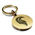 thumbnail image 1 of Stainless Steel Mythical Phoenix Head Round Medallion Keychain Circle Ring, 1 of 2
