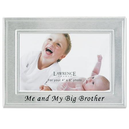 Big Brother Silver Plated 6x4 Picture Frame - Me And My Big Brother Design