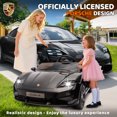 thumbnail image 3 of JoyWheels Licensed Porsche Taycan Turbo S 2 Seater Ride On Cars,24V 350W Powered Ride on Car With Remote Control,4mph,Black, 3 of 9