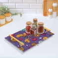 thumbnail image 5 of Bath Accessories Sets Single Print Decorative Tray With Handle For Home Bathroom Bedroom Pizza Pasta, 5 of 7