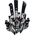 thumbnail image 1 of WWS-The Skull Daggers Patch Embroidered Applique Badge Iron On Sew On Emblem, 1 of 4