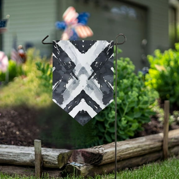 Black Totem Garden Flag 18" x 12.5" Double Sided Yard Lawn Outdoor Decor Small Yard Flags
