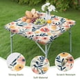 thumbnail image 4 of Pioneer Flower Floral Print Pattern Square Fitted Tablecloth with Elastic Edge,Square Table Cover,Washable Elastic Table Cover for Home Kitchen Party Decor 36"x36", 4 of 6