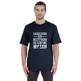 thumbnail image 1 of Inkmeso T-shirt à Col Rond pour Homme, Graphique Imprimé « J'ai Demandé à Dieu Mon Meilleur Ami, Il m'A Envoyé Mon Fils », Tee pour Père Fils Amour, 1 of 7