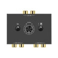 thumbnail image 3 of bedienty Commutateur Audio Stéréo L / R Sans Alimentation Externe Requise Portable pour Bureau, 3 of 6