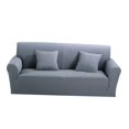 thumbnail image 1 of Funda de sofá elástica universal con para sofá pzas gris Zulema Loveseat Funda de sofá, 1 of 8