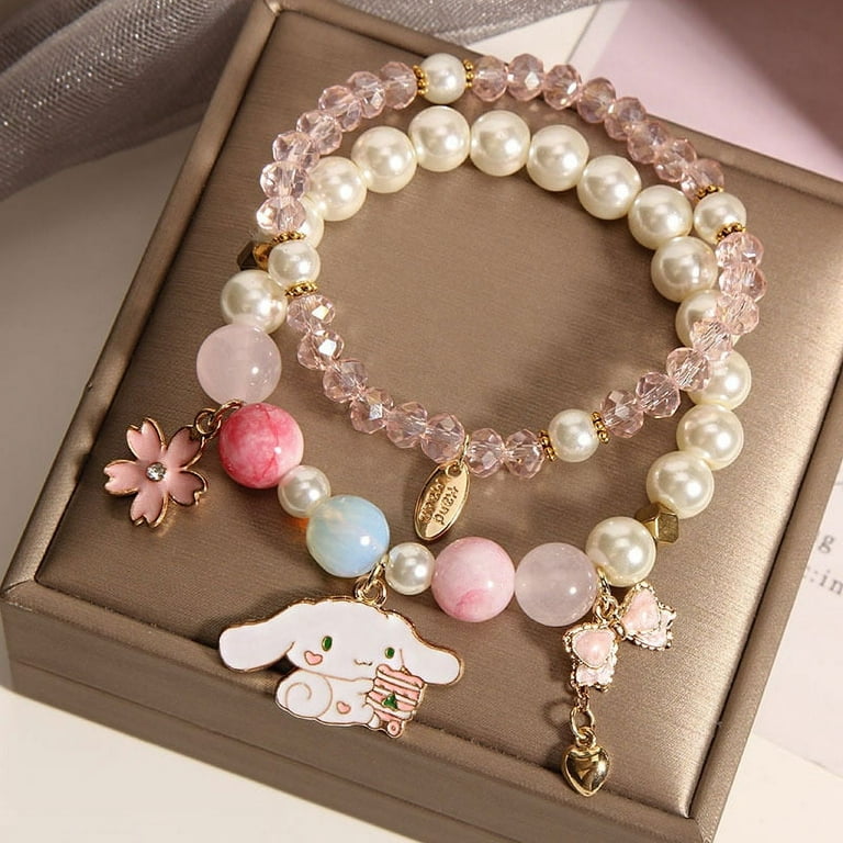 Creative Sanrio Cinnamoroll Crystal Necklace Girls Sweet Necklace Kuromi My  Melody Bracelet Valentine's Day Gift - AliExpress