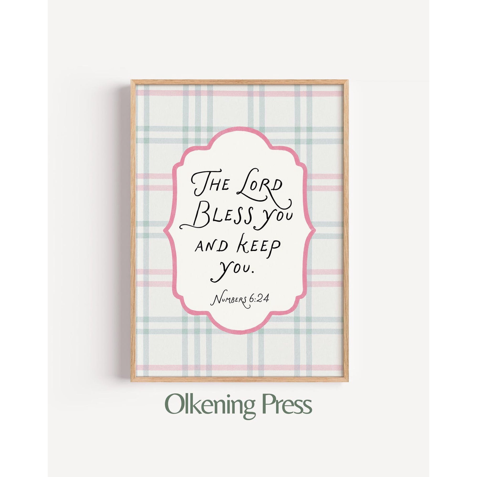 Lord Bless You Numbers 6:24 Inspirational Scripture Wall Art Christian Home And Prayer Room Decor