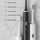 thumbnail image 5 of Cepillo de dientes eléctrico sónico recargable, color negro y blanco, rosa, para adultos, hombre y mujer, cerdas suaves y medianas, para blanquear los dientes, con vibrador, 5 of 5