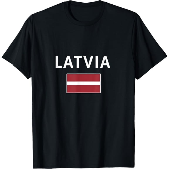 men and women can wear,Latvia Flag souvenir Gift Latvians T-Shirt