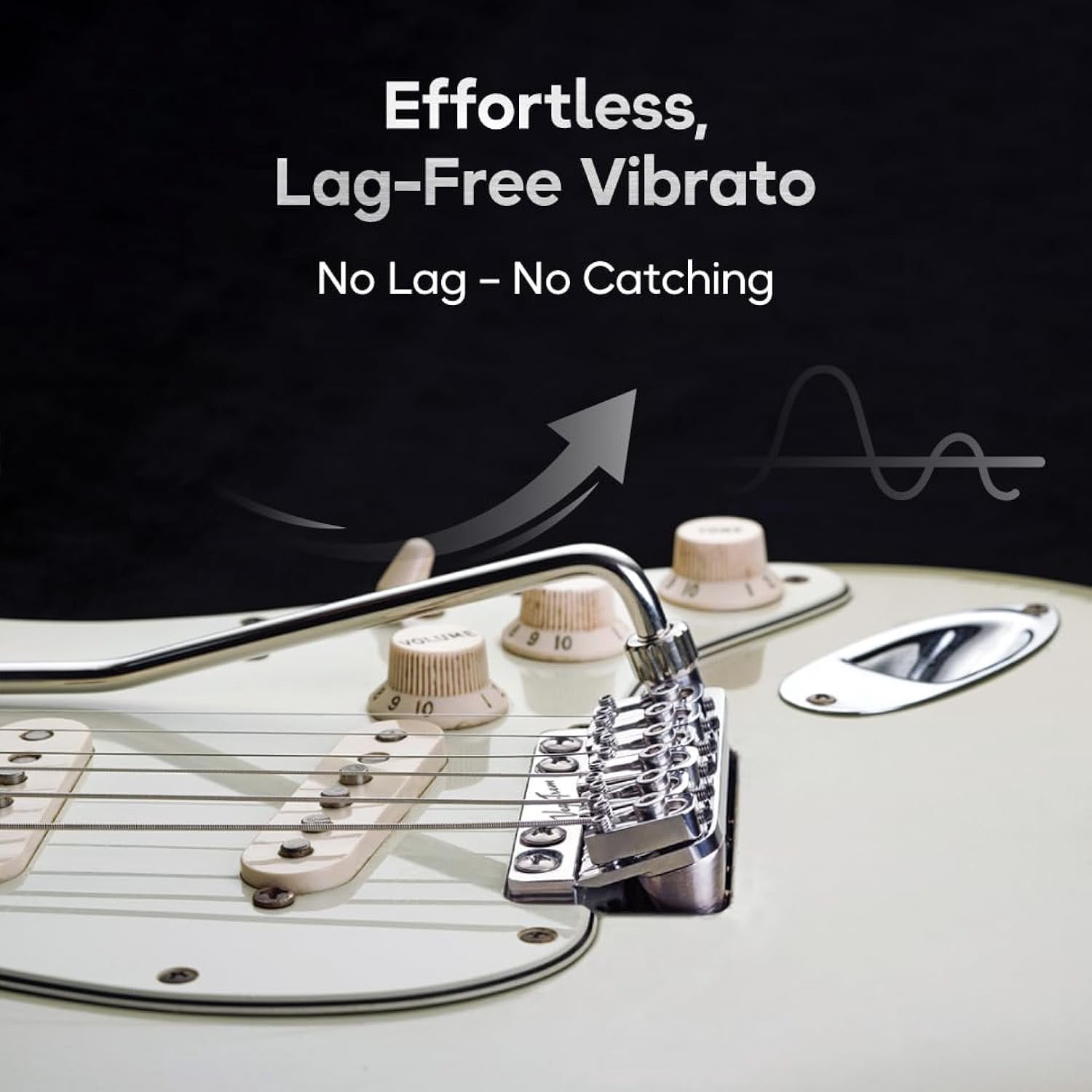 Vega-Trem VT1 Special Standard 6-Screw Stratocaster Guitar Tremolo Bridge For Strat No Mods Easy Installation Glossy, Right