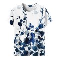 thumbnail image 6 of Aloohaidyvio Tops Plus Size Clearance,Womens Summer Top Casual Loose Short Sleeve T-Shirt, 6 of 6