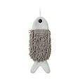 thumbnail image 2 of Hanging Animal Shaped Hand Towel Bath Towels Ultra-soft and Fluffy Towel Lightweight and Compact Towel Kitchen Towels Elegant Comfortable Towel Gray 6x13.8 Inch (1Pcs), 2 of 8