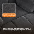 thumbnail image 3 of Sfxingyou Adult Fabric Solid Print Recliner Chair with Massage and Heat, Black Fabric, 3 of 11
