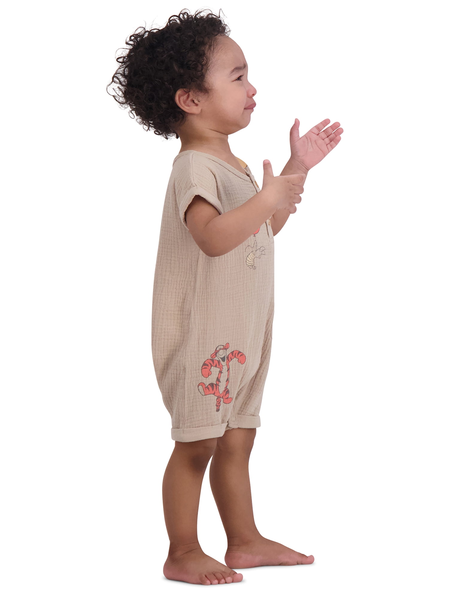 Winnie the Pooh Baby Boys’ Short Sleeve Romper Set, 2-Piece, Sizes 0/3M-24M