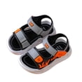 thumbnail image 3 of Tennyeal Kids Boys Summer Sports Sandals Boys Girls Sandals Summer Outdoor Athletic Kids Sport Water Shoes for Toddler/Little Kid for US 12,Grey, 3 of 5