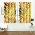 thumbnail image 2 of MKHERT Color Musical Notes Window Curtains Kitchen Curtain Room Bedroom Drapes Curtains 26x39 inch, 2 Piece, 2 of 3