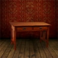 thumbnail image 2 of Crafters and Weavers Arts and Crafts 48" Wood Writing Desk in Cherry, 2 of 3