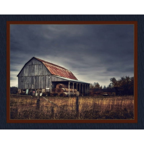 Dusk At The Farm Panel Cotton Fabric