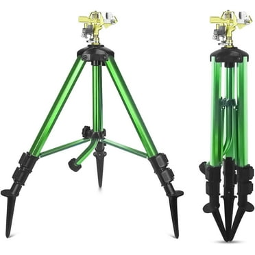 Tripod Sprinkler for Yard, Impact Sprinkler with 360 Degree Large Area Coverage, Extra Tall Heavy Duty Water Sprinkler for Lawn/Yard/Garden